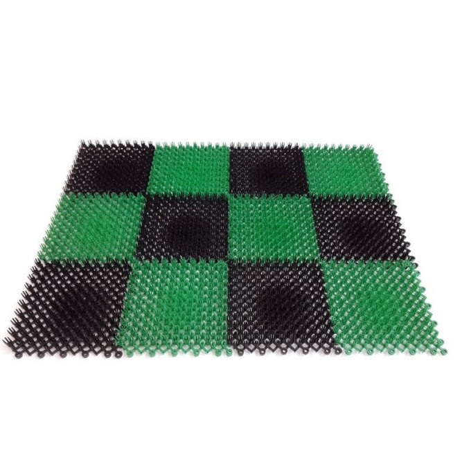 Травка, для вытирания ног, 56х42 см, черно-зеленый CERAMISU, 1,45 L, D 22 CM